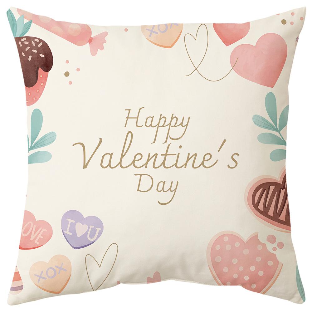 Новый скандинавский розовый подарок на День святого Валентина Любовь Мультяшная подушка для автомобиля Поддержка для поясницы Подушка для дивана