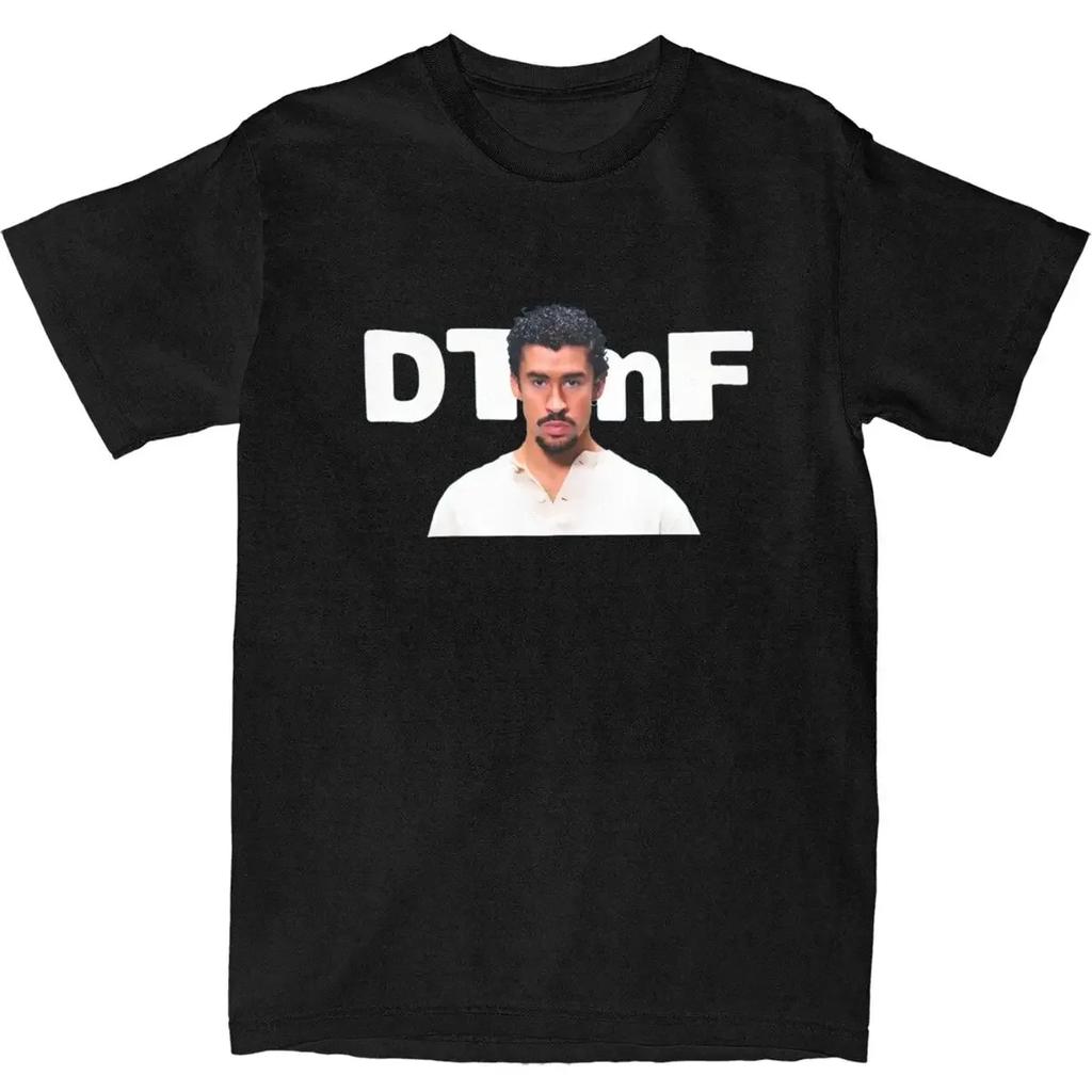 DTMF with Bear Cartoon Debi Tirar Mas Fotos Printing Bad Bunny Hippe Women T Shirt Summer T Shirts Cotton Tshirt for Men Top Tee
