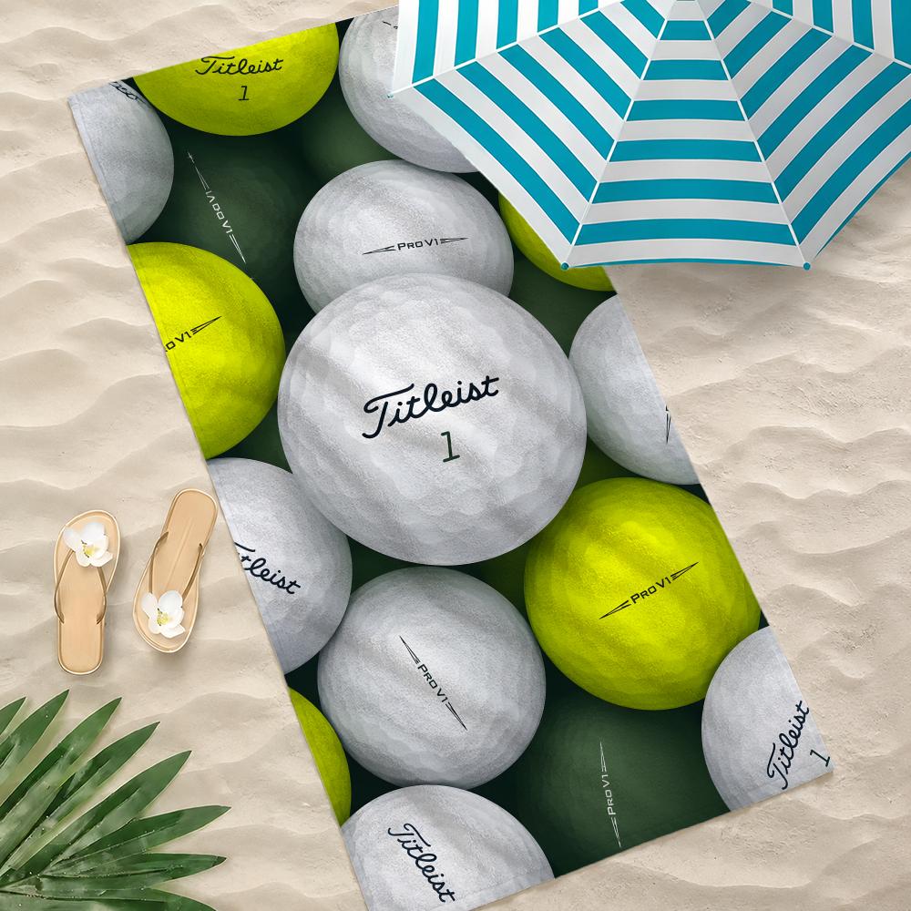 Бренд TT-t-TitleistS-ES-s Полотенце Полотенце Мягкое Бассейн Подарок Для Путешествий Спортзал Душ Кемпинг Быстросохнущее Спортивное Большие Пляжные Полотенца