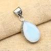 Ювелирные изделия из стерлингового серебра 925 пробы с молочным опалом ручной работы, прекрасный кулон для женщин