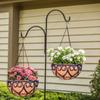 Coconut Brown Round Flowerpot European Planters Basket Trendy Chain Hanging Basket