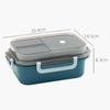 Double Layered Lunch Box Portable Microwave Available Heating Fruit Salad Food Containers with Tableware School Picnic Bento Box