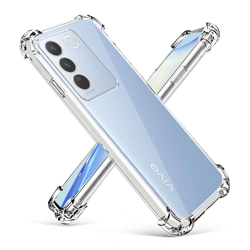 For Vivo V27 Pro Case Clear Silicone Soft Back Cover Protect Case For Vivo V25E Clear Shockproof Bumper Coque For Vivo V25 Funda