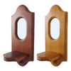 Vintage Wood Candlestick Wall Mirror Hanging Candle Holder Wall Decoration Wall Rack Wall Mirror With Shelf Home Decoration