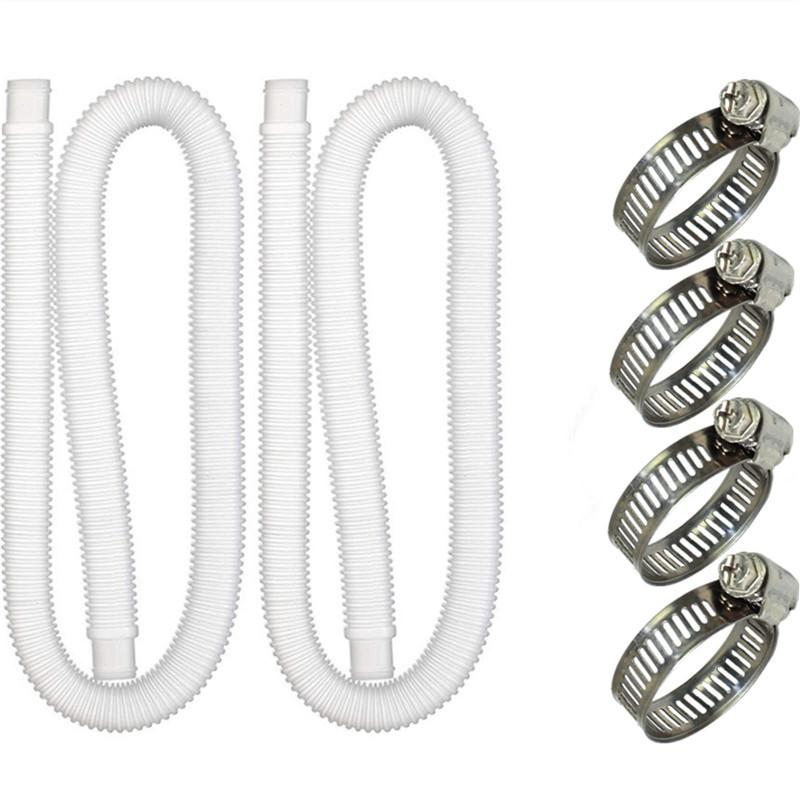 2 шт. Шланг для насоса для бассейна 4 шт. Зажимы над землей