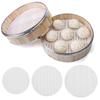 1PC Dim Sum Tool Food Grade Silicone White Steamer Cloth Non-Stick Steamer Mat Round Mat