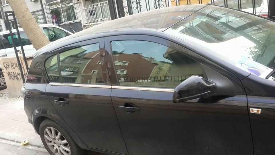 Наружняя окантовка стекол (нерж) Sedan, OmsaLine - Итальянская нержавейка для Opel Astra H 2004-2013 гг