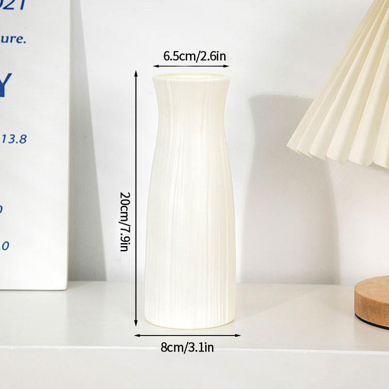Ваза для цветов в скандинавском стиле, имитация керамического пластикового цветочного горшка, бутылка для хранения цветов, гостиная, современные украшения для дома, украшения