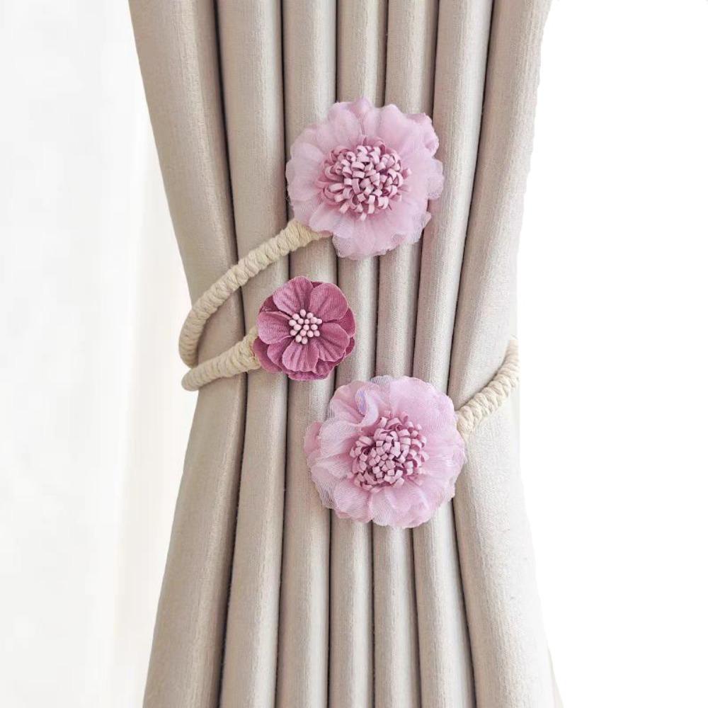 Punch-free Flower Curtain Tie Decorative Curtain Straps High-end Curtain Tieback Living Room