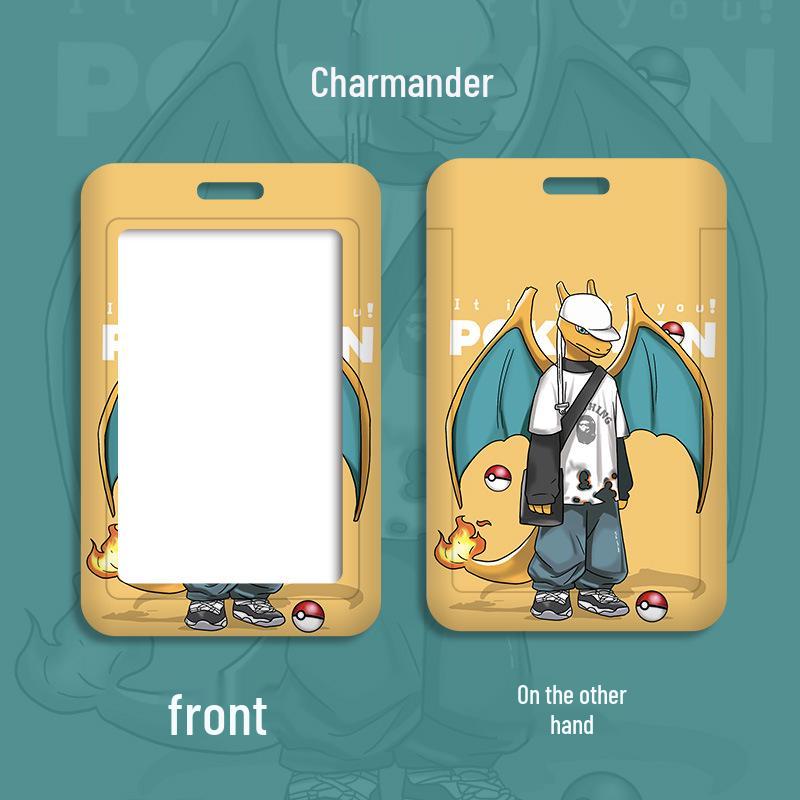 Cartoon Lanyard ID Holder for Students: School, Bus, Meal, or Work Badge