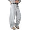 Augneay Men's Denim Pants, Wide Leg Jeans, Relaxed Fit, Elastic Waistband, Washed Finish, Loose