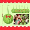 Christmas Rolling Ball Pendant: Fluorescent Green Faux Balls