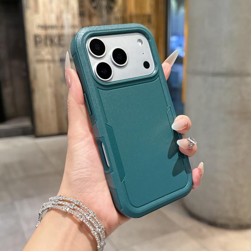 Гибридный ударопрочный чехол-броня для iPhone 17 Air 16E 16 15 14 Plus 13 12 11 Pro Max Двухслойная жесткая прочная защитная крышка