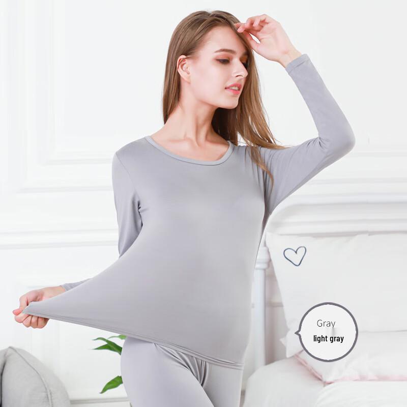 Women's Thin Round Neck Thermal Underwear Set