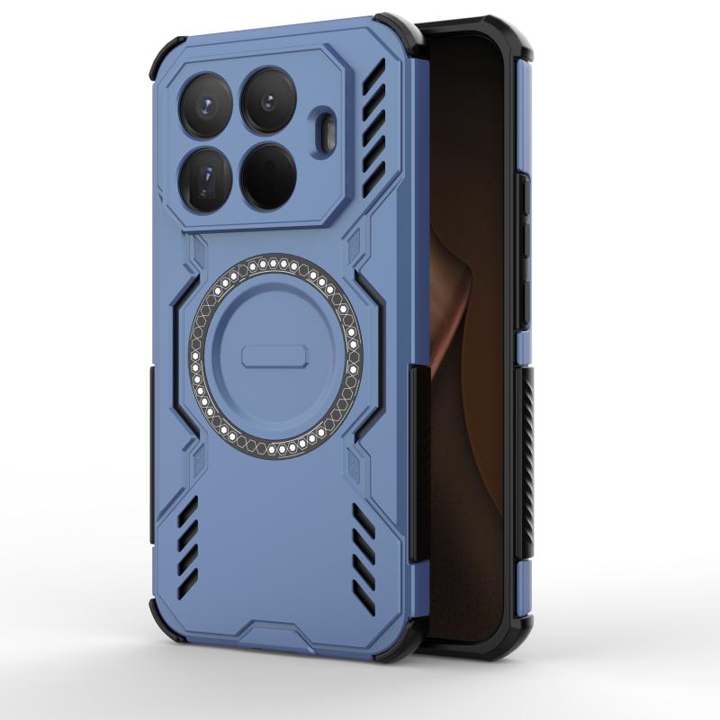 Heat Dissipation Armor Shockproof Magnetic Case For Xiaomi 15T Pro Four Corner Airbags Anti-fall TPU Frame Plastic Back Cover