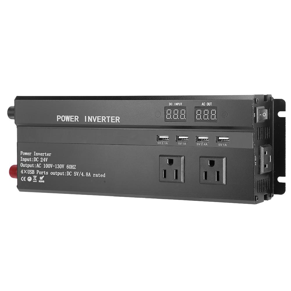 12V/24V To Black Car Solar Voltage Inverter High Power 3000W/4000W/5000W