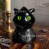 Новая Загадочная Фигурка Кота в Капюшоне Плащ Готическая Статуэтка Черного Кота