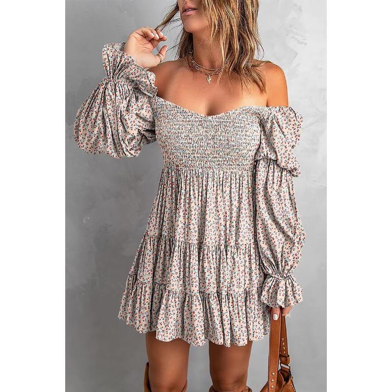 YYFS Женская мода весна осень однотонный принт с длинным рукавом на одно плечо средней талией повседневные платья