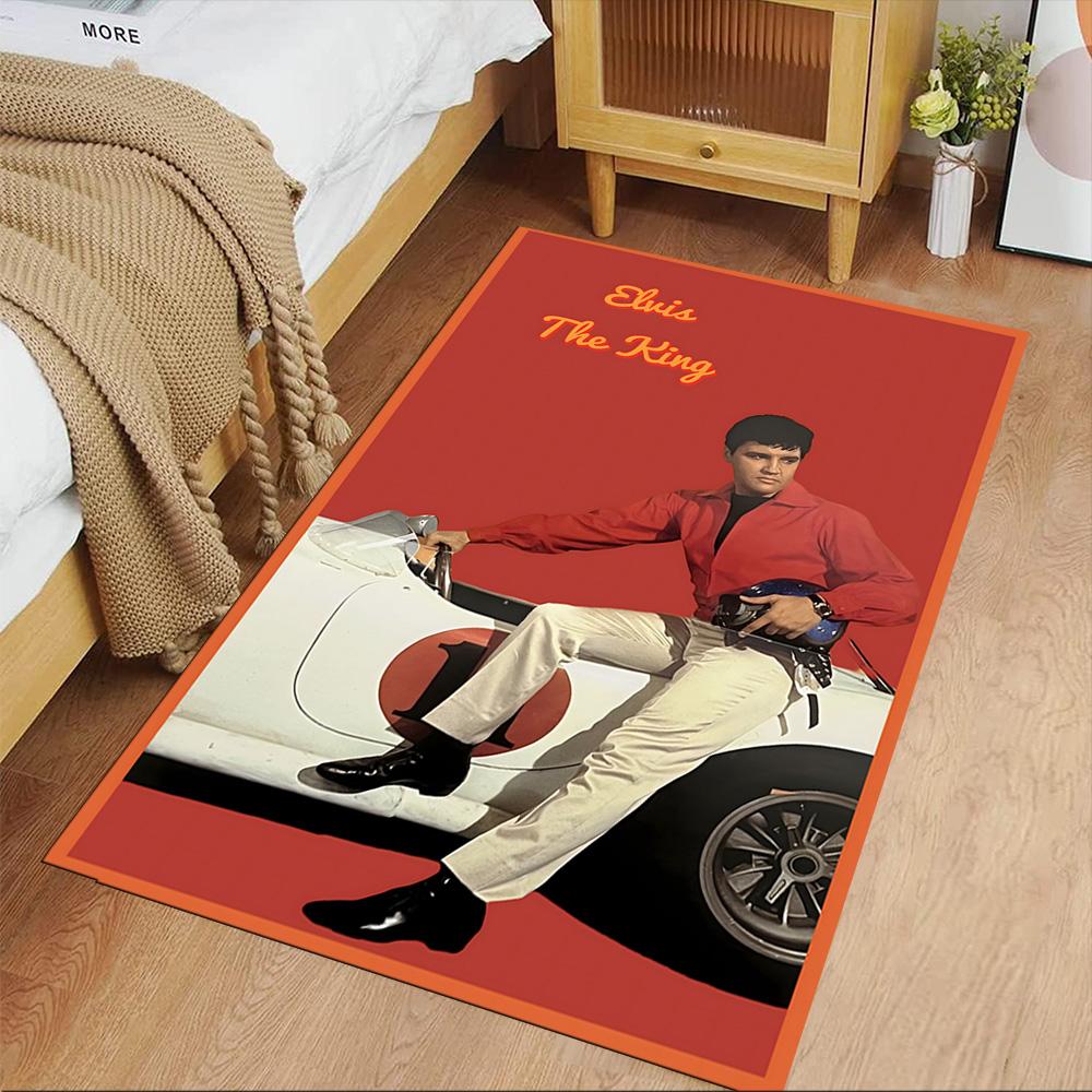 Elvis Presley Floor Mat Design for Kitchen Playrooms Study room Foyer Anti-slip Rug Decorate Offices Luxury Gift for Birthday, Christmas, Wedding