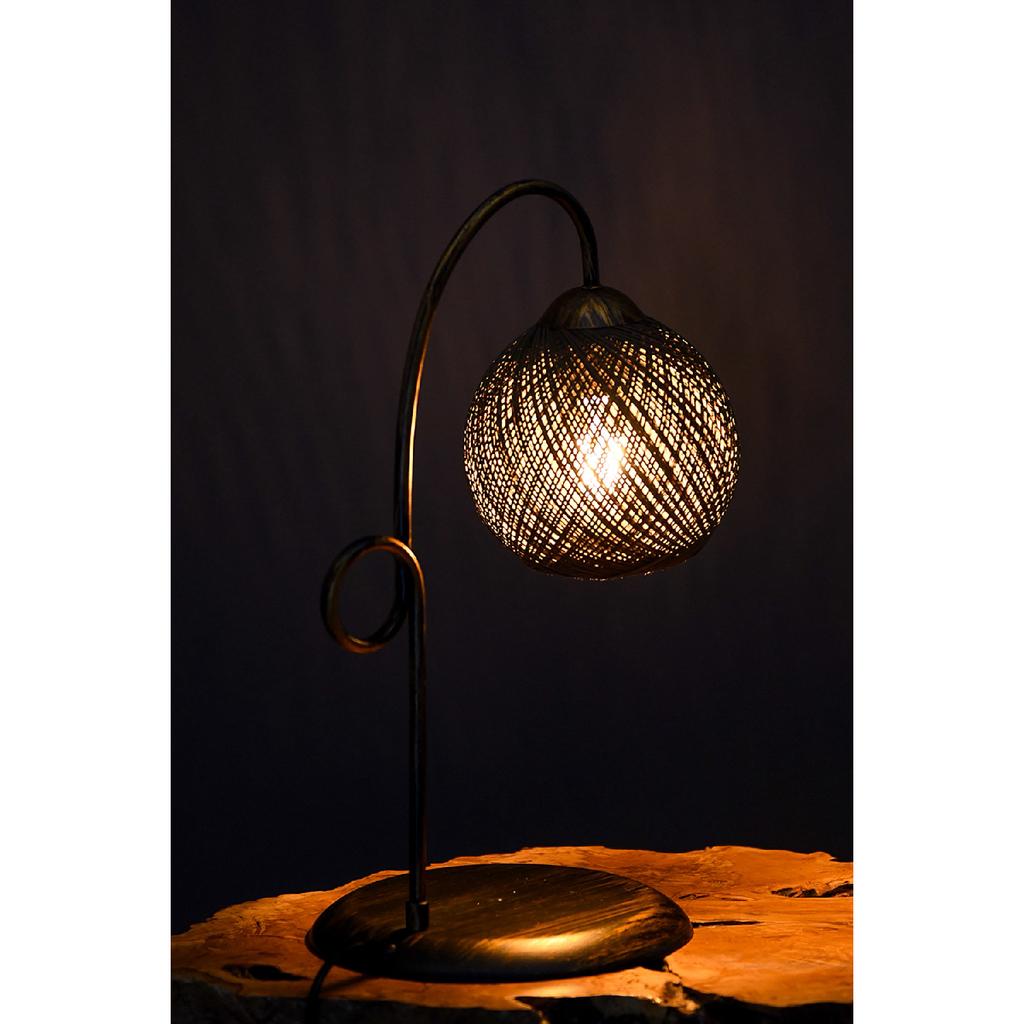 Фиолетовый Абажур Tumbled Джутово-коричневый Ipaj-56