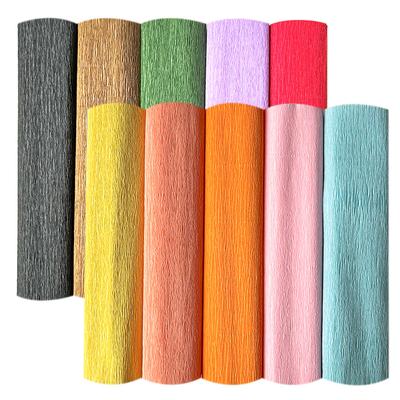 9.8"x8фт(25см*250см) Мятая Креповая Бумага Подарки Обертывание Цветов Свадьба Праздничная Вечеринка Декор Сделай Сам Складывание Скрапбукинг Поделки