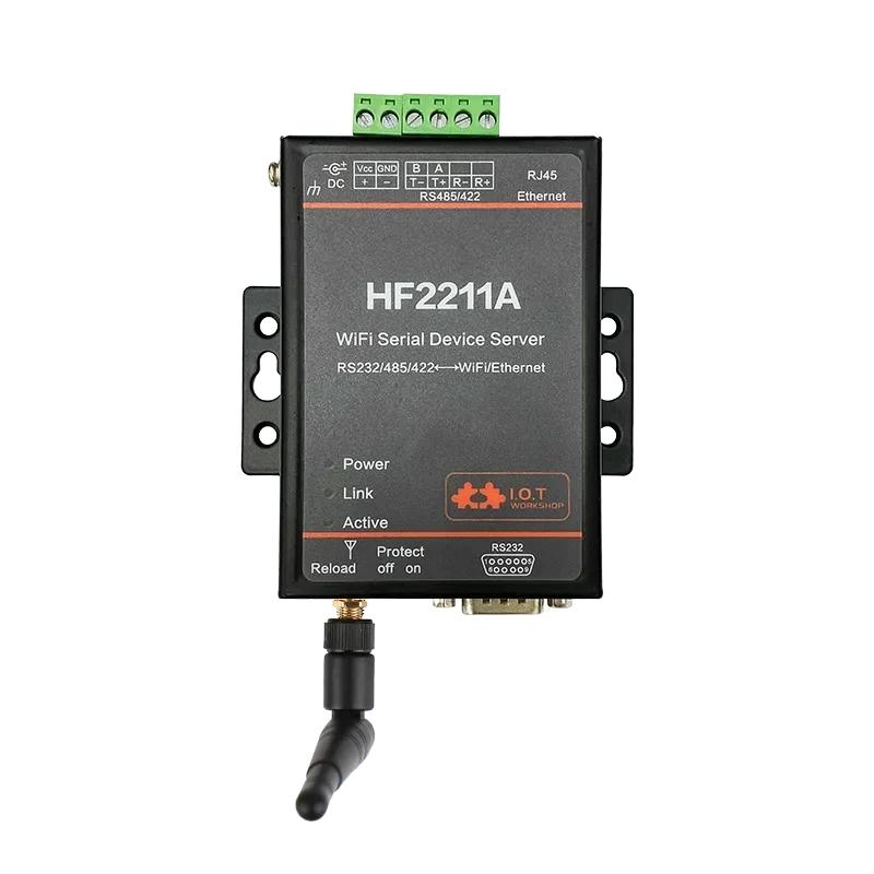 HF2211A Преобразователь последовательного порта в WiFi RS232/RS485/RS422 в WiFi/Ethernet Модуль для промышленной автоматизации Передача данных HF2211A