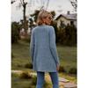 Women's Cardigan Sweater Long Sleeve Solid Color Striped Knit Autumn Winter Fashion