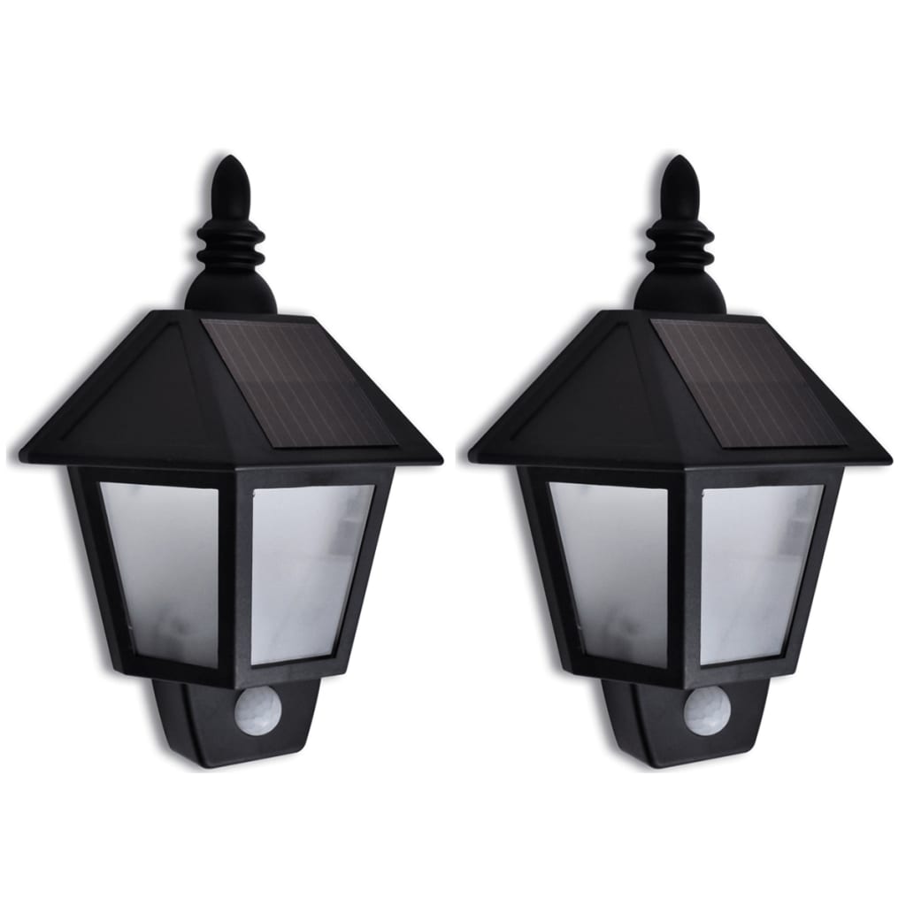 Solar Wall Lights with Motion Sensor 2 pcs