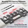 Holes Punch Locator Aluminum Alloy Cabinet Handle Hardware Jig Shelf Pin Drill Guide Hole Opener for Door Installation