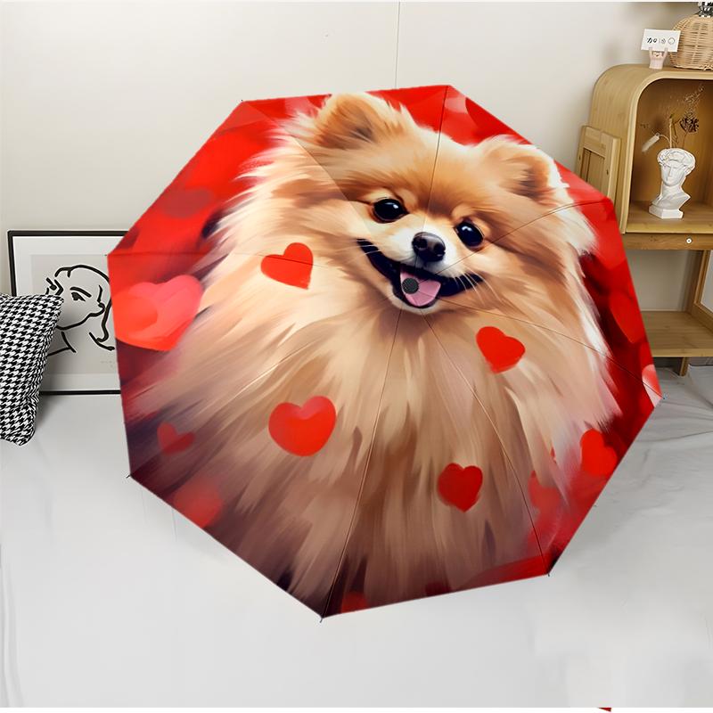 Chrismas Fashionable Automatic Opening/Closing Folding Umbrella. Portable and Foldable, Ideal for Gift, Travel, and Daily Use.