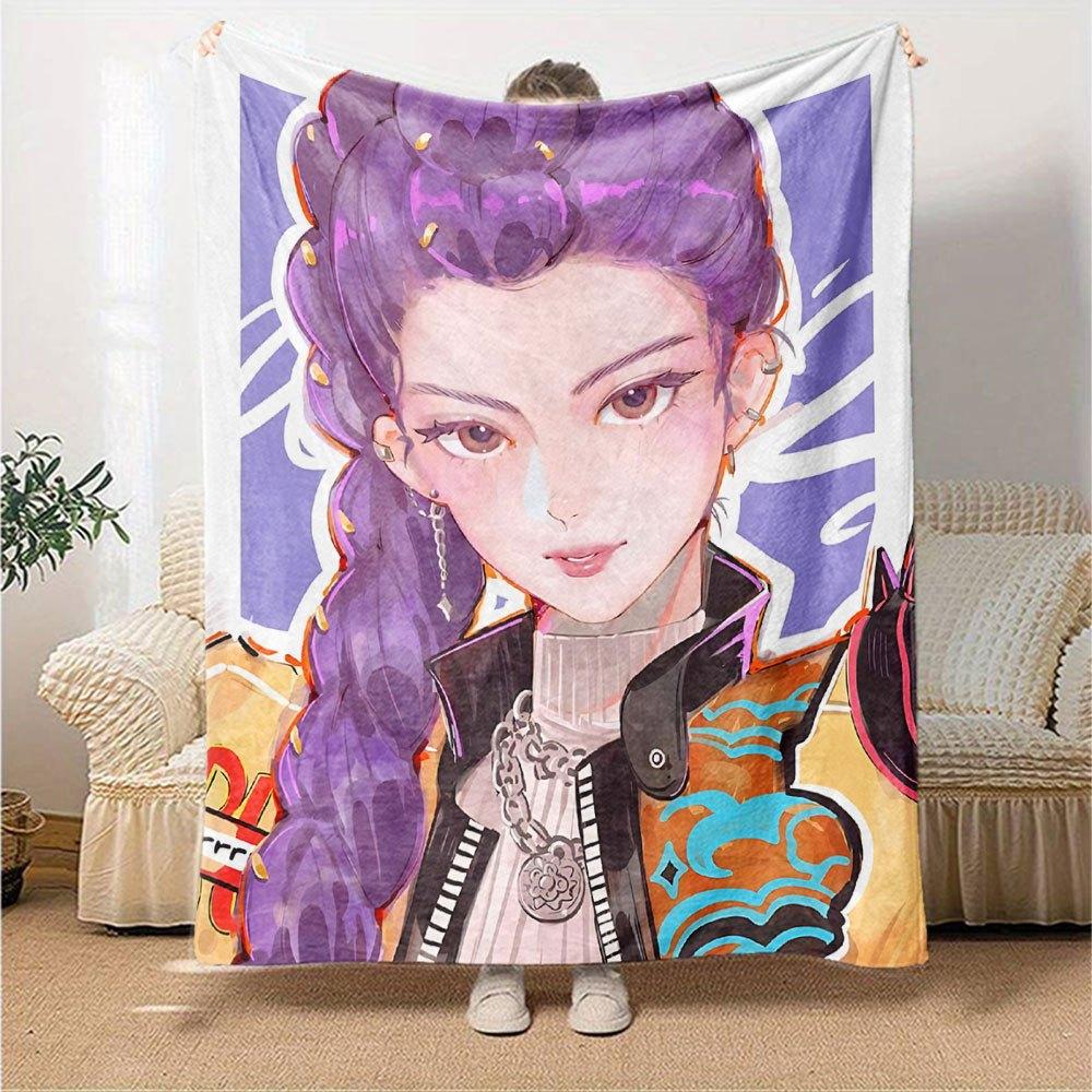 1pc hunter x (21) Blanket Soft Warm Throw for Home, Office, Travel All Season Cozy Bedding Gift, Office Cozy AccessoryB2