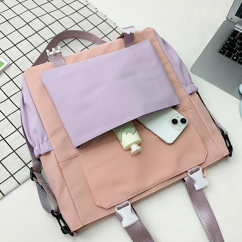 Большая вместительная студенческая сумка, портативная сумка через плечо, милая женская сумка через плечо