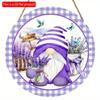 1 шт. 2d плоский Bolisom приветствует весенние летние цветы колибри пигмей лаванда круглый деревянный знак - 20 см для декора стены дома в фермерском доме