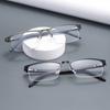 Unisex Reading Glasses Simple Men Women Titanium Alloy Presbyopia Eyeglasses Anti-fatigue Computer Eyewear Diopter +1.0 To +4.0