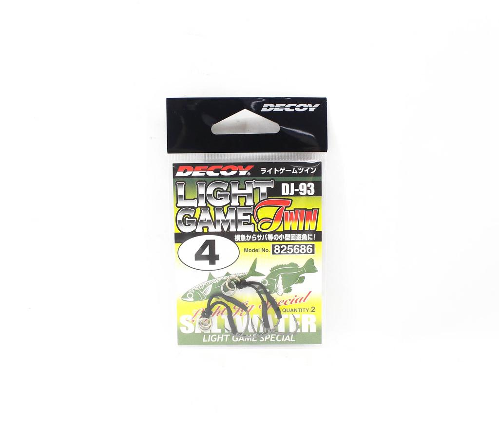 Decoy DJ-93 Light Game Twin Assist Hooks Size 4 (5686)