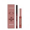 Langmanni Lip Gloss Lip Liner Set 2 Sets Non-sticky Cup Matte Lip Gloss Set
