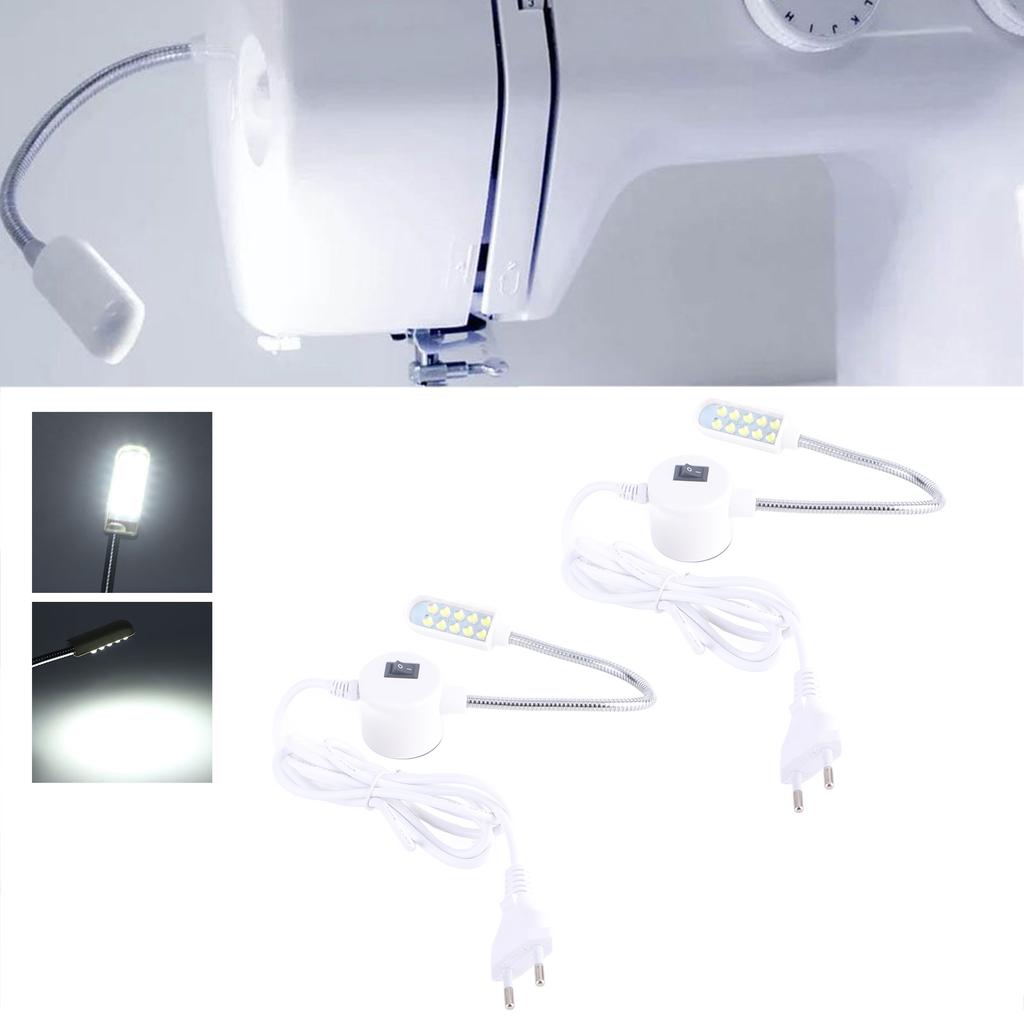 2pcs LED Sewing Machine Light Flexible Work Sewing Light with Magnetic Base