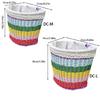 Child Bicycles Basket Handwoven Removable Bike Basket Fashion Bicycles Basket for Safe Cycling Accessories