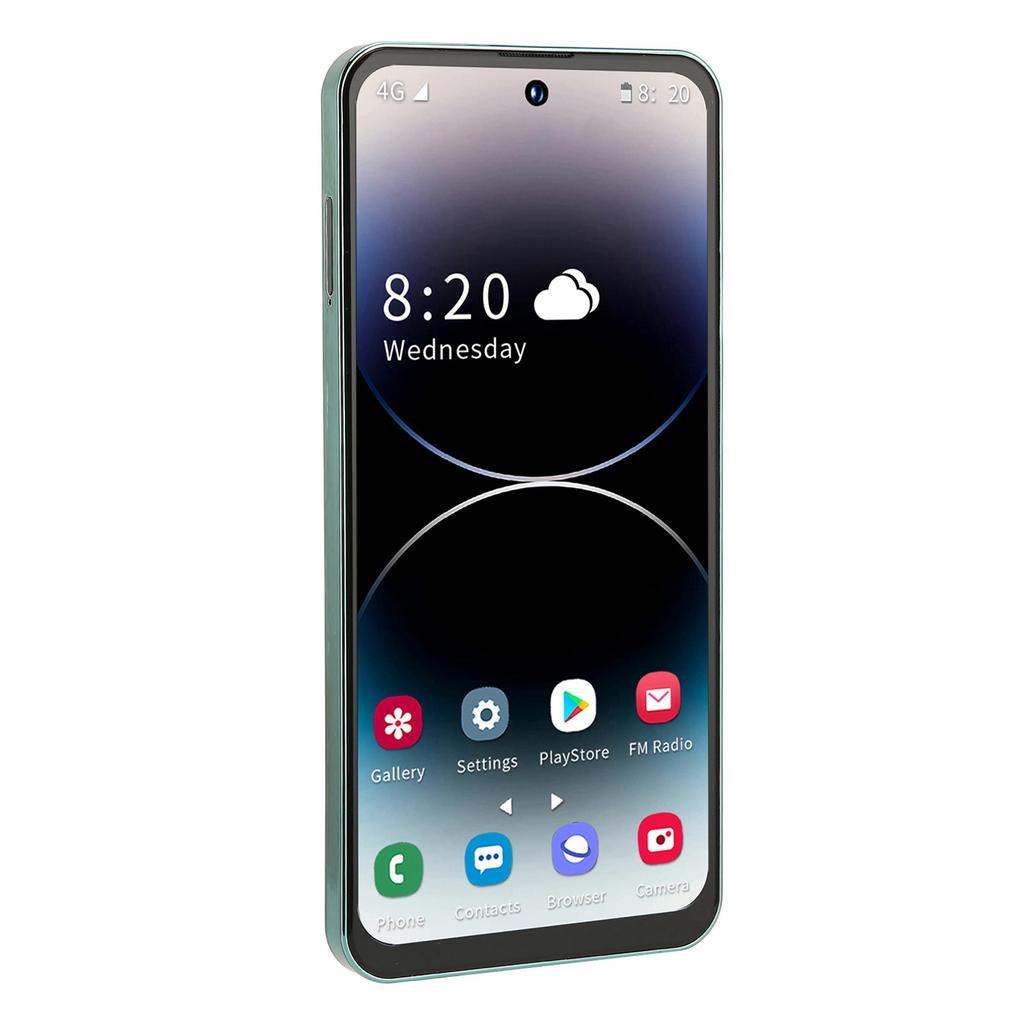 I14 Pro Max 6,7 дюйма 4G Телефон для Android 12 4 ГБ 128 ГБ Мобильный телефон с аккумулятором 4000 мАч Зеленый 100–240 В