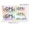 6 шт./компл. Светоотражающая Лазерная GPS Система Сигнализации Наклейки на Автомобиль Водонепроницаемые DIY Наклейки из Винила для Окна Автомобиля, Боковой, Заднего Стекла