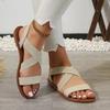 Summer New Women's Flat Roman Sandals with Non-slip Rubber Sole Fashion Women's Shoes
