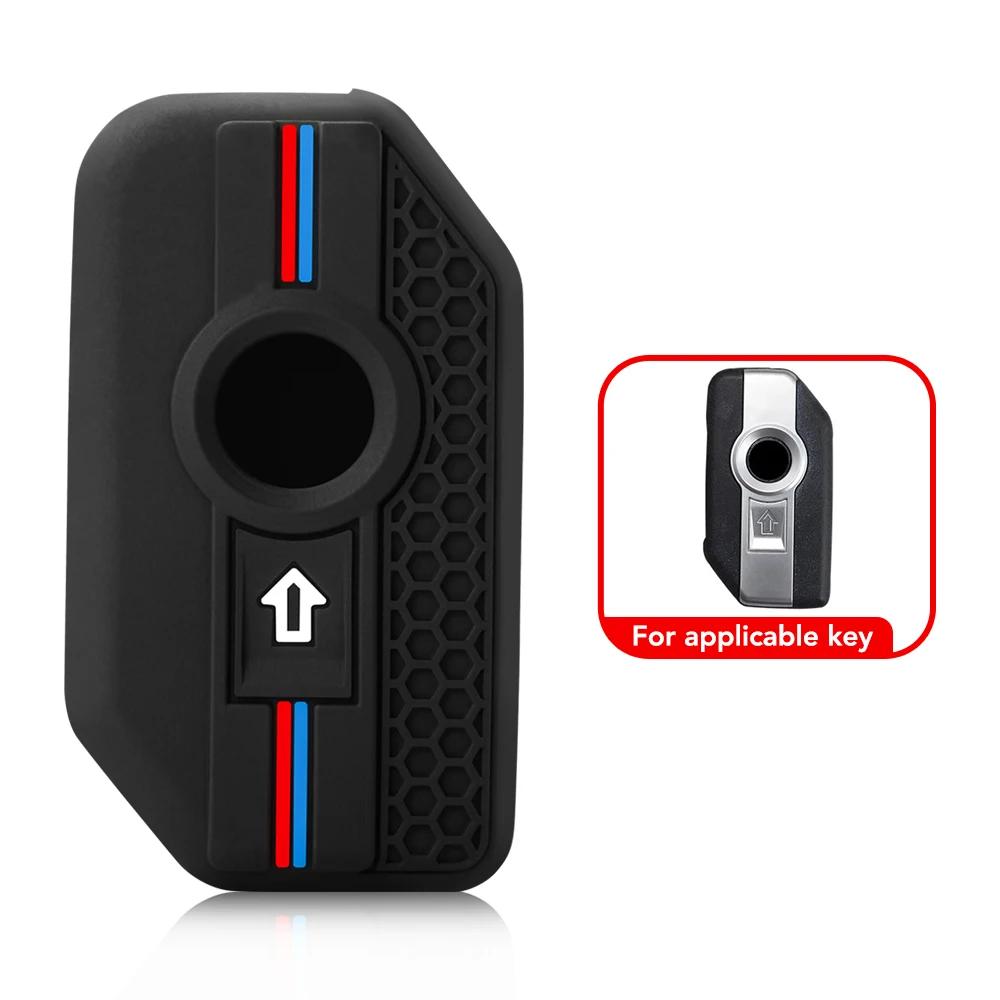 Силиконовый чехол для ключа для BMW F750, F850 GS, F900 R, XR, K1600 GT, GTL, R1200 с красными и синими акцентами