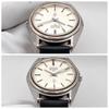 Rare Working SEIKO QT Snow White Dial Snowflake Guilloche Men's Vintage 38-7030