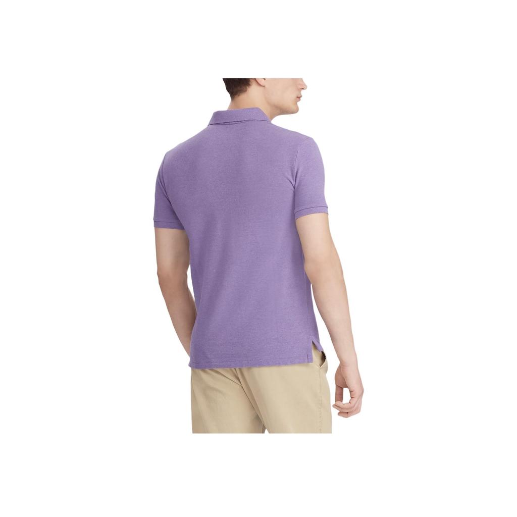 Polo Ralph Lauren Поло с вышивкой Pony Повседневная футболка поло с коротким рукавом Мужские топы Фиолетовый 710680784-047