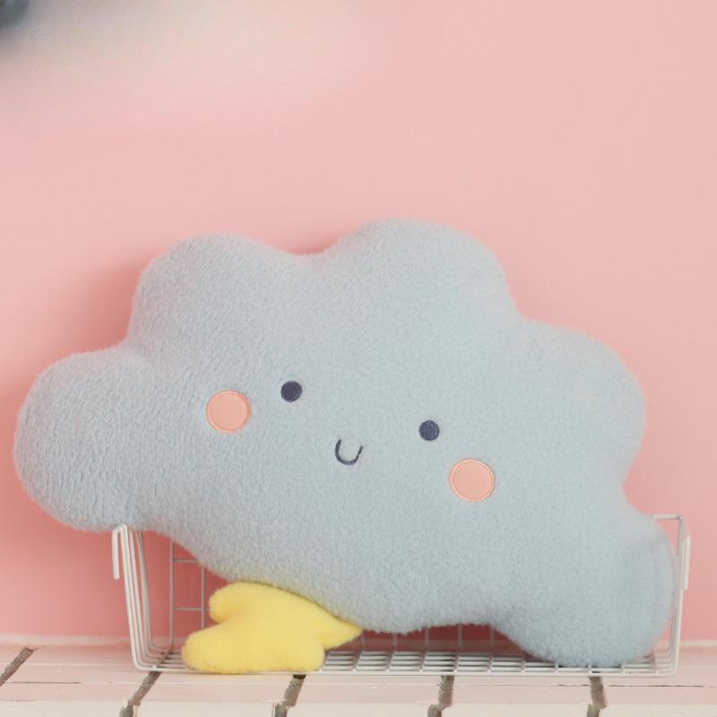 Подушка INS Girl Heart Подушка Girl Cute Cloud Tatami для гостиной с диваном и окном в эркере