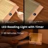 Перезаряжаемый светодиодный светильник для чтения страниц USB лампа для книги с регулируемой цветовой температурой и таймером ультратонкий дизайн для ночного чтения студенческая прикроватная лампа