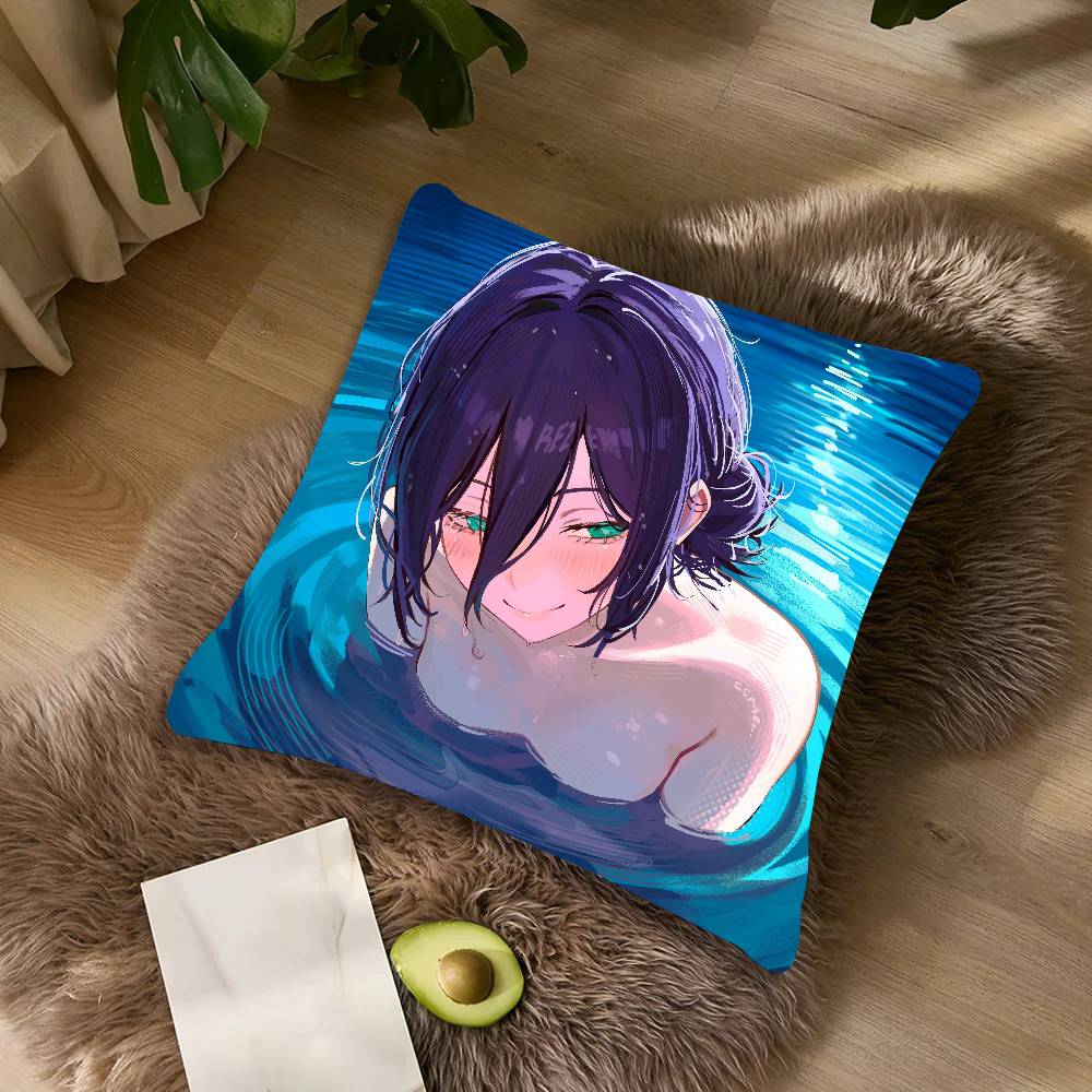 Fashion Hot Girl Reze Anime Pillow Case Cushion Cover Decor Home Throw Pillow Covers For Couch Camping Pillow Cover Decorations