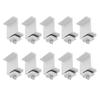 10Pcs PV Solar Panel End Clamp Aluminum Alloy Waterproof Photovoltaic Solar Panel Mounting Z Bracket Clamp