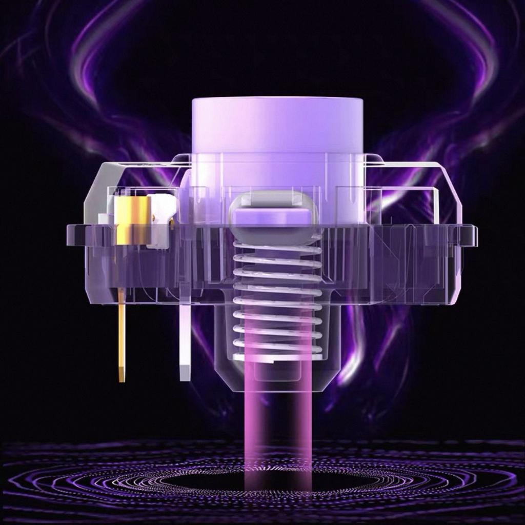 Kailh Purple Iris mini Переключатель Бесшумный для Низкопрофильной Ультратонкой Механической Клавиатуры Быстрое Срабатывание Серия Raptor 1353 HITBOX