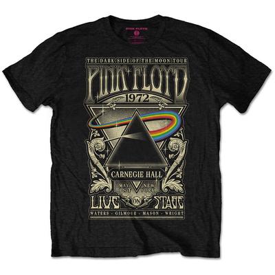 Черная футболка унисекс Pink Floyd Carnegie Hall 1972 Ly